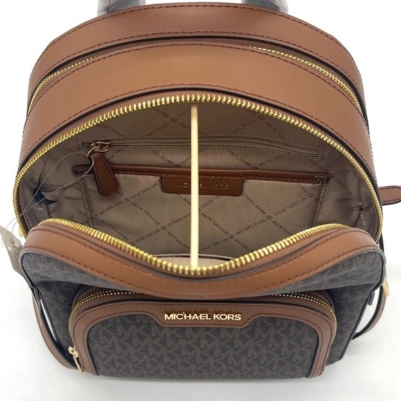 Michael Kors Signature Brown Backpack and Wallet main image 5